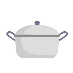 Cooking Pot with Lid Vector Illustration
