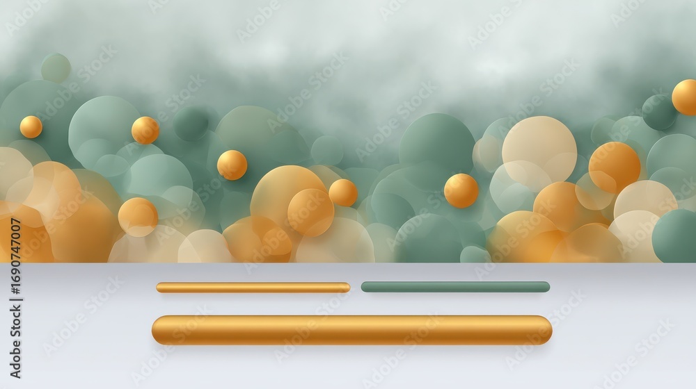 Aufkleber abstract design featuring colorful shapes and progress bars for interface awareness and gamified tra