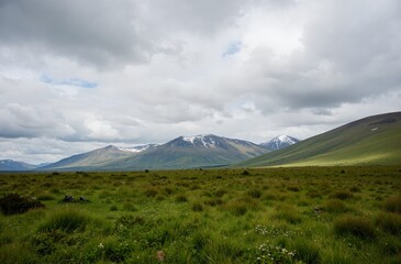 Fototapeta premium mountain landscape with clouds