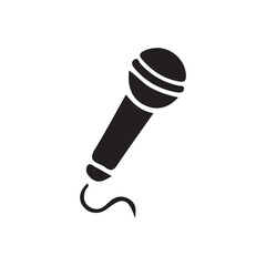microphone on white background