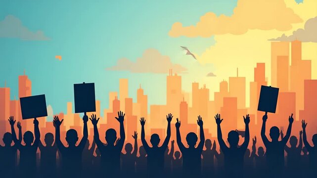 Distinctive Labour Day Protest Signs: Iconic Designs for Labor Unity, Grievances, and Systematic Layouts with Empty Space for Customization - Photo Stock Concept