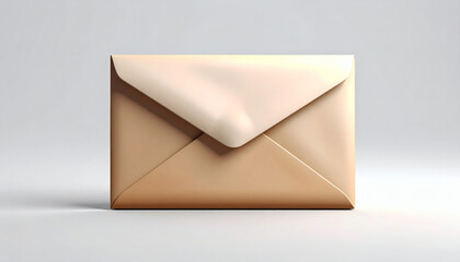 Realistic Envelope 3D Icon Isolated on Clean White Background for Messaging, Communication, App UI, and Digital Design Projects