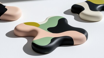 Obraz premium Abstract Art: A Collection of Modern Sculptures