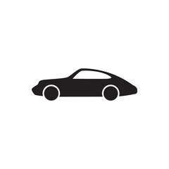Coupe car icon. Minimal coupe car silhouette, perfect for logos and UI.