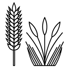 Wheat Bundle Vector Icon