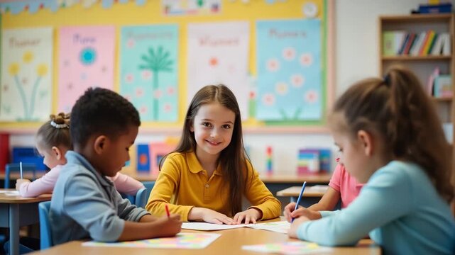 Display engaging classroom Mother Day activities featuring thoughtful student creations interactive learning and refined displays that honor maternal influence and educational values for premium visua