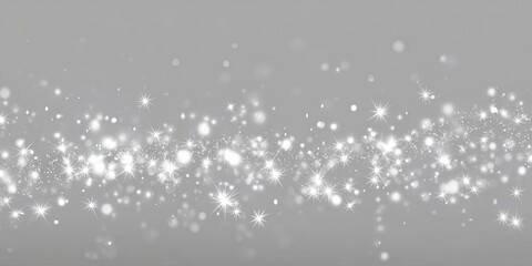 Fototapeta premium Abstract background of light, white particles on a muted gray