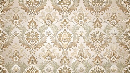 Fototapeta premium Luxury Seamless Damask Pattern – Elegant Ornate Floral Design