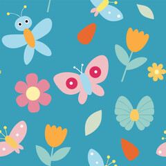 seamless pattern with birds