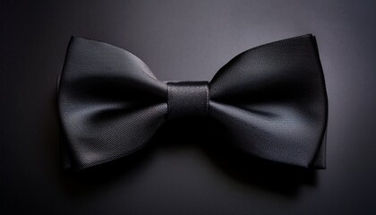 black bow tie on black background simple elegant minimalist design