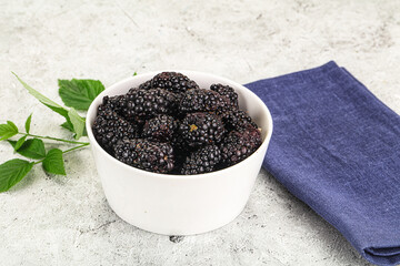 Natural organic sweet ripe blackberry
