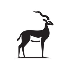 2d antelope logo with white background