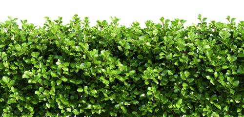 Obraz premium Lush green hedge offering natural privacy and a vibrant touch to any garden design, perfect for landscaping projects and creating serene outdoor spaces, bring nature's beauty to your designs