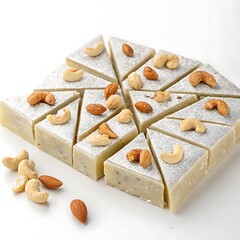 Delicious Barfi: Indian Sweet Treat with Cashews & Almonds