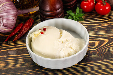 Italian soft young cheese burrata