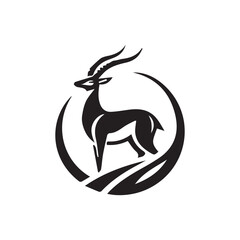 2d antelope logo with white background