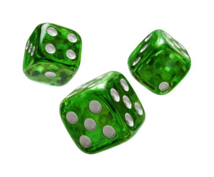 Rolling green dice game casino digital fun
