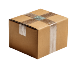 Packaging process brown box shipping warehouse product