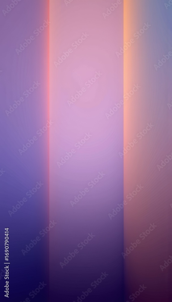 Poster harmonious fusion of vertical gradient stripes in soft pastel colors creating a serene and tranquil 