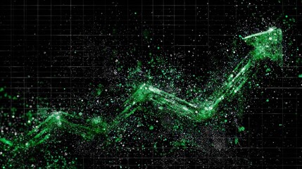 Abstract Graphic Chart Displaying Growth