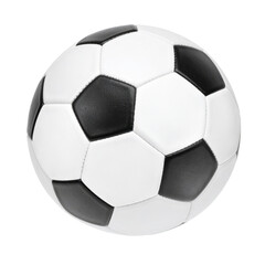 Classic Black And White Soccer Ball Isolated With Transparent Background
