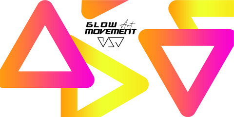 Abstract Triangle Gradient Lines Background. Color Shape Pattern. Vector 3D Curve Element. Colorful Rainbow Gradient. Modern Abstract on White Transparent Background