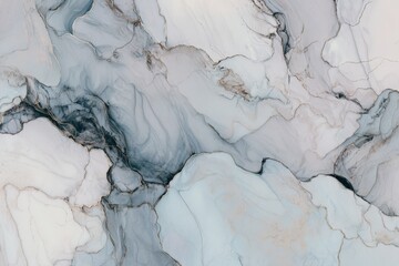 Fototapeta premium Elegant marble texture with swirling gray and white patterns, ideal for modern interior design and architectural inspiration. Perfect backdrop.