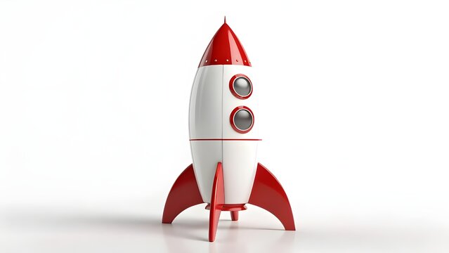 Modern Retro Rocket Design for Space Exploration and Adventure