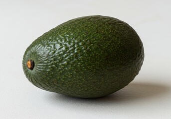 Ripe Haas Avocado on a White Surface