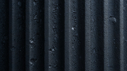 Fototapeta premium Detailed Close-up of Textured Black Surface Pattern