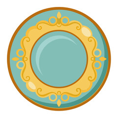 round frame with a round ornament