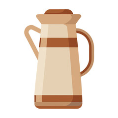 milk jug on white background