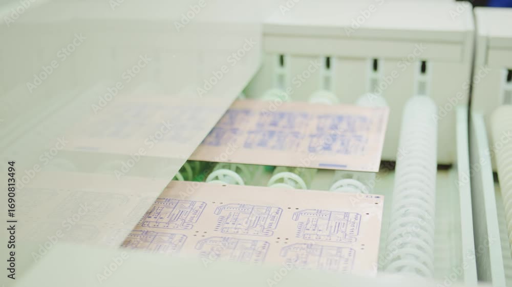 Aufkleber industrial machinery processing multiple printed circuit boards simultaneously, ensuring efficiency 