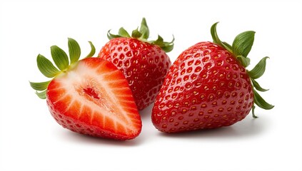 strawberry on white background