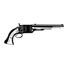 Remington Model 1858 percussion revolver.eps
