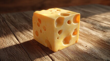 Swiss Cheese Cube: A Culinary Delight
