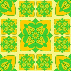 seamless floral pattern doodle mandala
