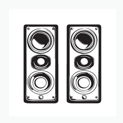 speaker isolated on white background