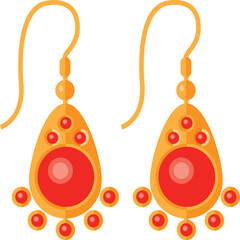 vector illustration of jewelry