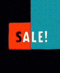 the word sale on a simple background