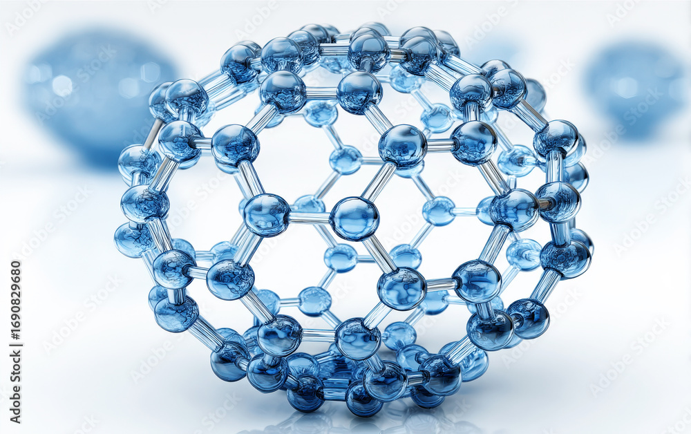 Poster molecular structure representation of a nanocarbon material