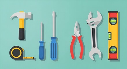 Collection of essential hand tools for home improvement and diy projects