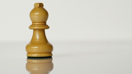 A wooden chess piece.