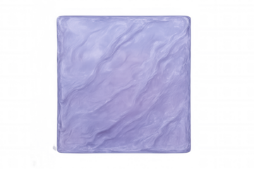 Purple marble square tile displaying wavy texture, transparent background ideal for graphic design and architectural rendering