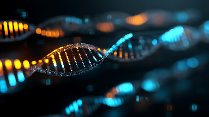 Illuminated DNA Strands in a Dark Environment
