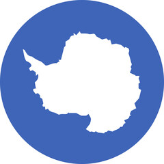 Antarctica flag illustrator national of round © Beibeinside