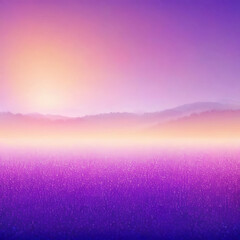 Ethereal Seascape with Purple and Pink Glowing Horizon, ai