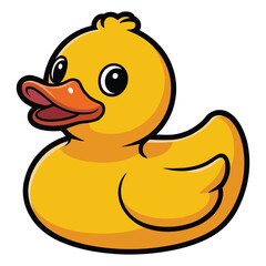 rubber duck isolated on white