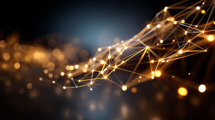 A luminous neural network spanning the air like a glowing web nodes pulsing with light as a stylus moves across to adjust connections atmosphere of deep learning intelligence