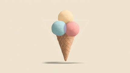 Minimalist Ice Graphic Design